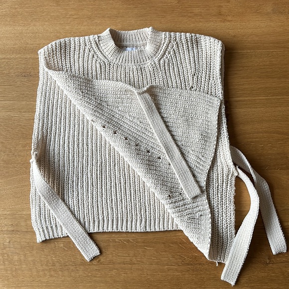 Zara Girls Open Side-Tie Sweater Girls 11-12 Years - Picture 5 of 7